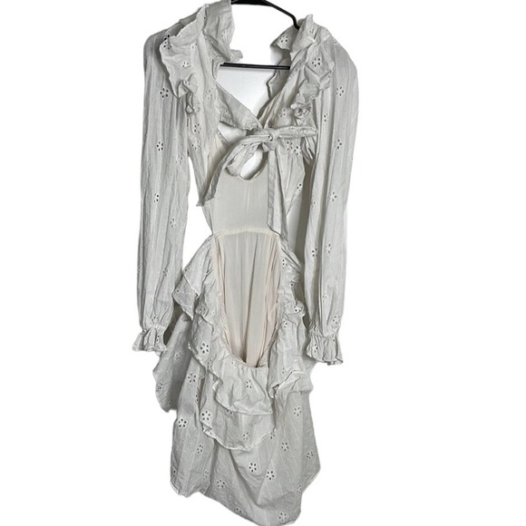 MAJORELLE Mariapia Mini Dress in Ivory - flaw - Picture 7 of 9